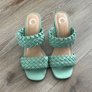 Braided Sandal Heels | Chunky Heels